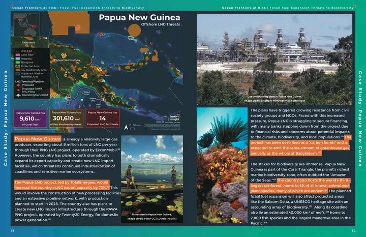 MokoMolson's tweet photo. Did you know?

🪸🐠 PNG has a total of 9,610 km² of coral reef
☘️🐍 PNG has 301,610 km² of key biodiversity areas.

Read how fossil expansion is putting marine life, biodiversity, and livelihood at risk. 👇🏾
 
Full report: 🔗 https://t.co/B24EoLXtoh https://t.co/Atjiw74FLp