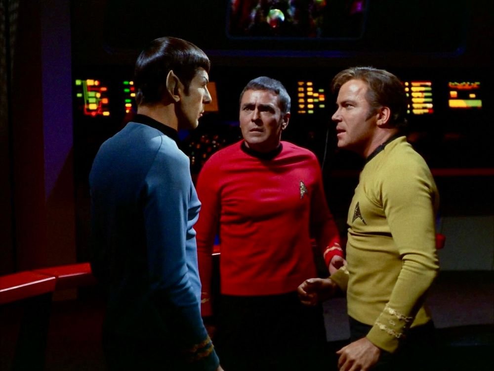 In a world where Science Fiction is so often presented with sleek, minimal, and monochromatic aesthetics I like Star Trek's use of *color*...