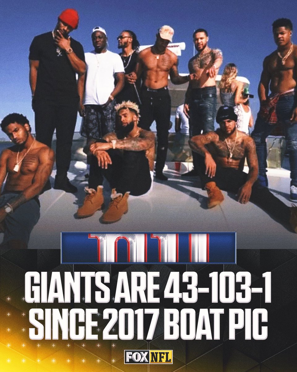 With the Giants being eliminated yesterday, it becomes another tough season for NY since the infamous boat pic was taken in January 2017. 