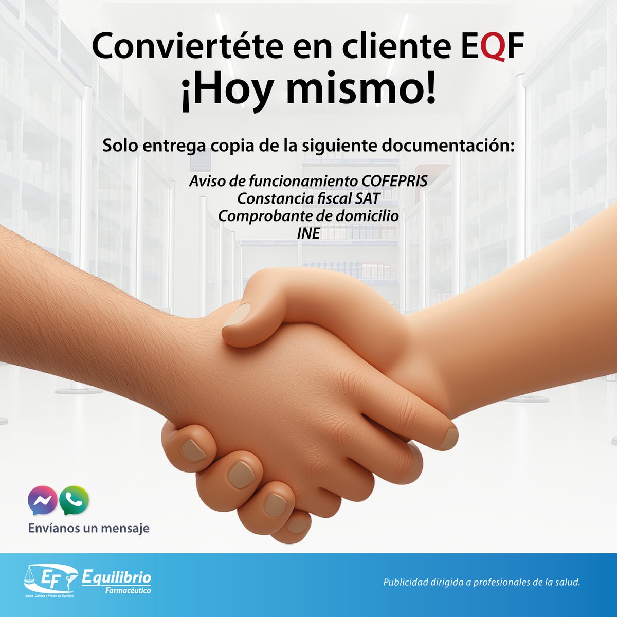 Ser cliente EQF es fácil, rápido y al alcance de tu mano

#SoyEQF💙❤️