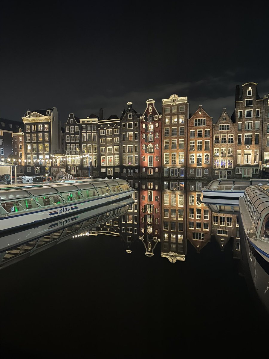 Qué cosa increíble Ámsterdam, sacás una foto así nomás y te sale un cuadro.