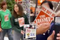 nypost's tweet photo. Anti-ICE protesters clog up California Home Depot with ‘buy-in’ stunt involving 17-cent ice scrapers https://t.co/IoOCfiI05s https://t.co/29343UzSZ7