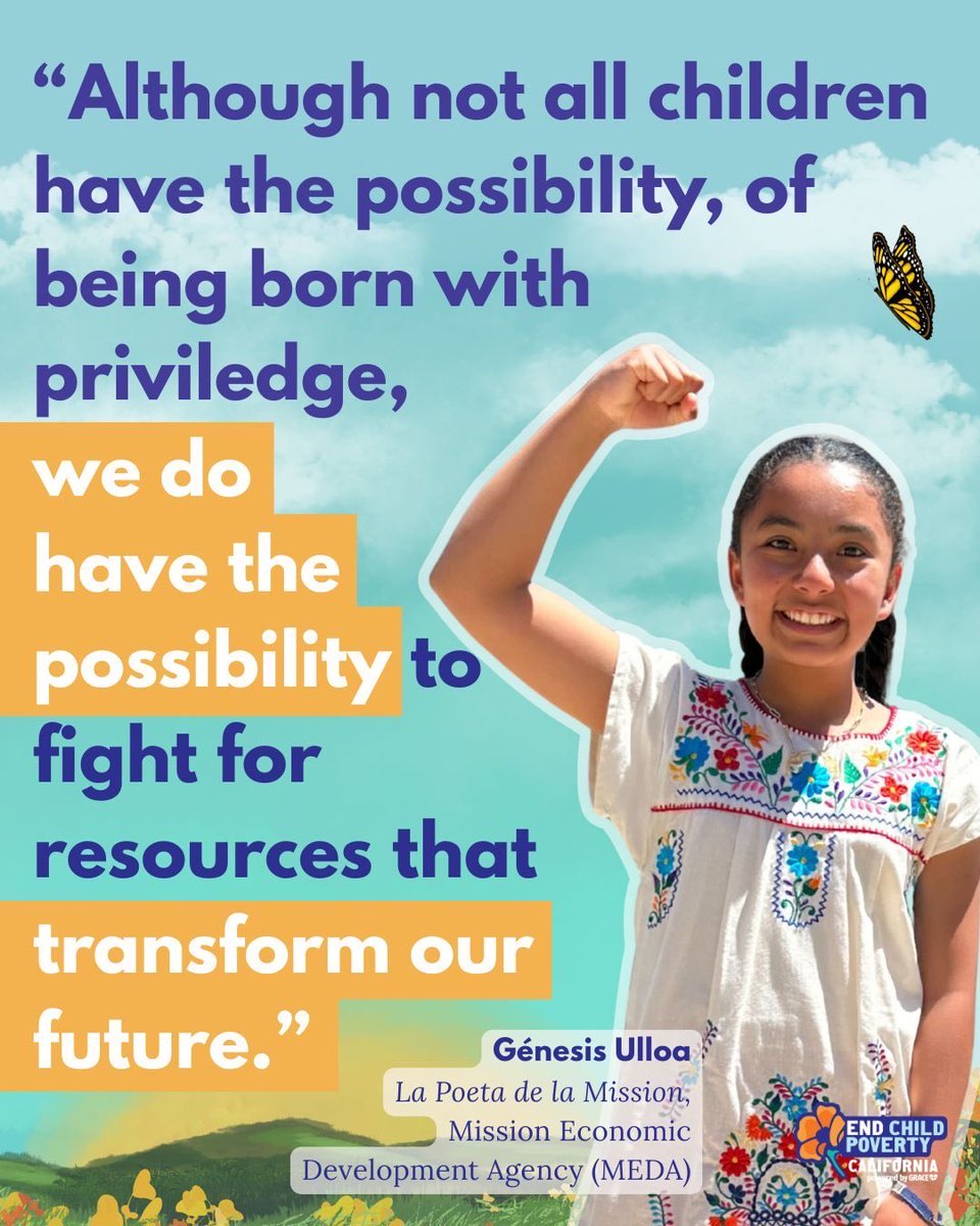 🦋California has the 4th largest economy in the world yet, there are approximately 1.6 million children in California that live in poverty.

📣Safetynet programs like #CalFresh, #CalWORKS, #CalEITC and Child Tax Credits help to children and families cover their basic needs.