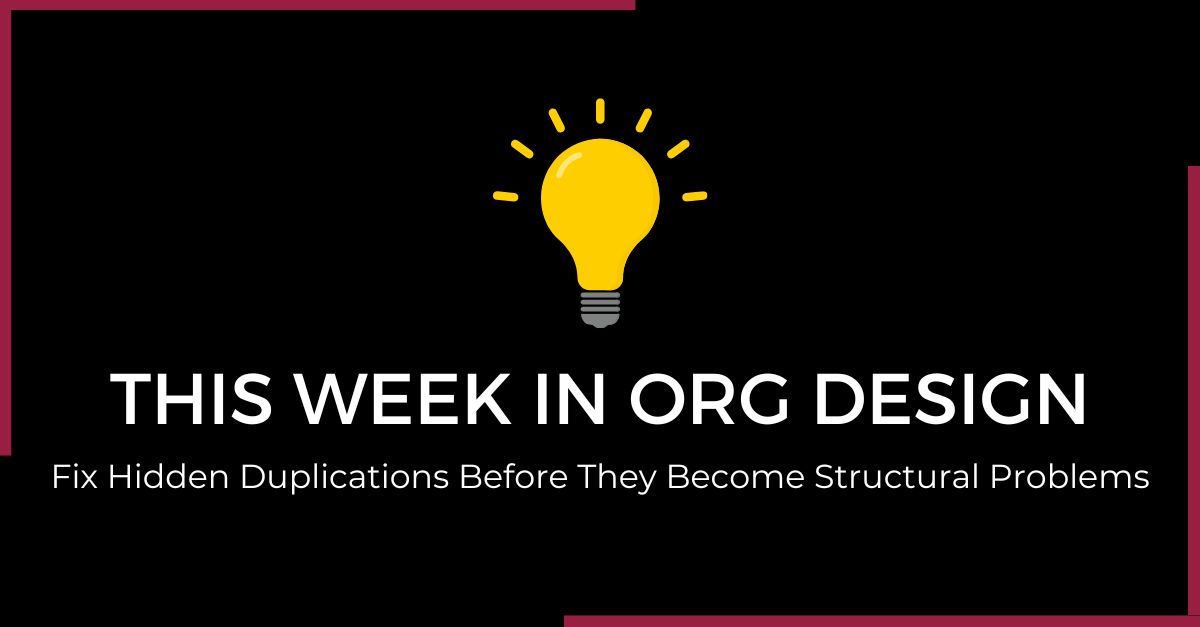 NavigoHR's tweet image. Hidden duplication slows teams down.

Spot it early by checking for overlapping roles, shared processes and repeated data work.

Removing it creates clarity and frees up capacity.

#OrgDesign #HRInsights #Navigo