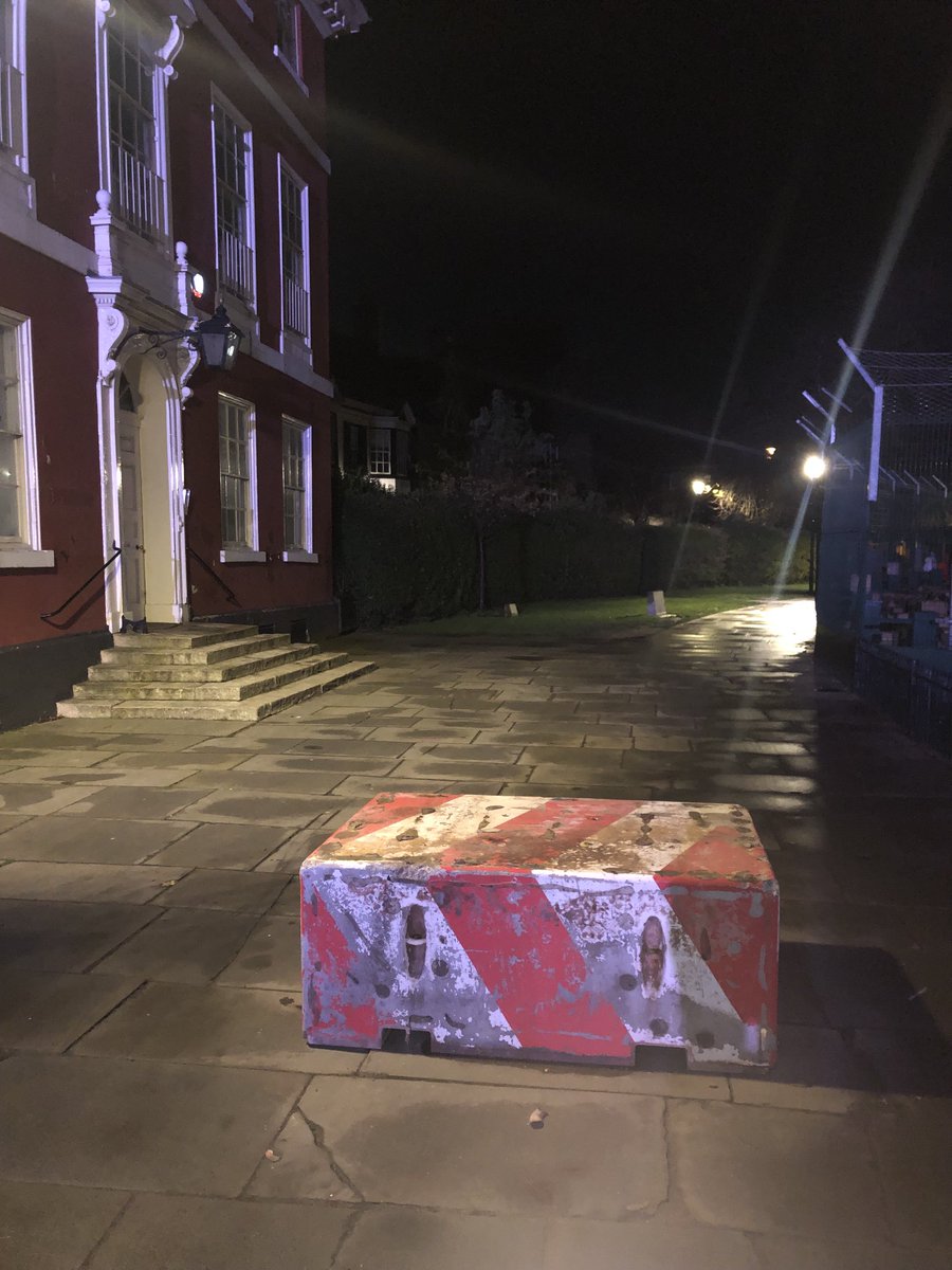 I wrote a whole book about this shit and I’m sick of it. This ugly lump of candy cane striped concrete is guarding a crèche and the concourse of a cathedral that goes back at least 1000 years.