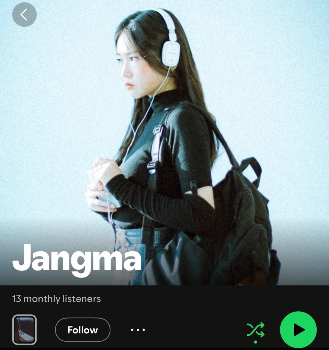 nugupromoter's tweet photo. Soloist Jangma has surpassed 100.000 monthly listeners on Spotify🔥

She was at 13 listeners a week ago. https://t.co/3JiQ9snFtz