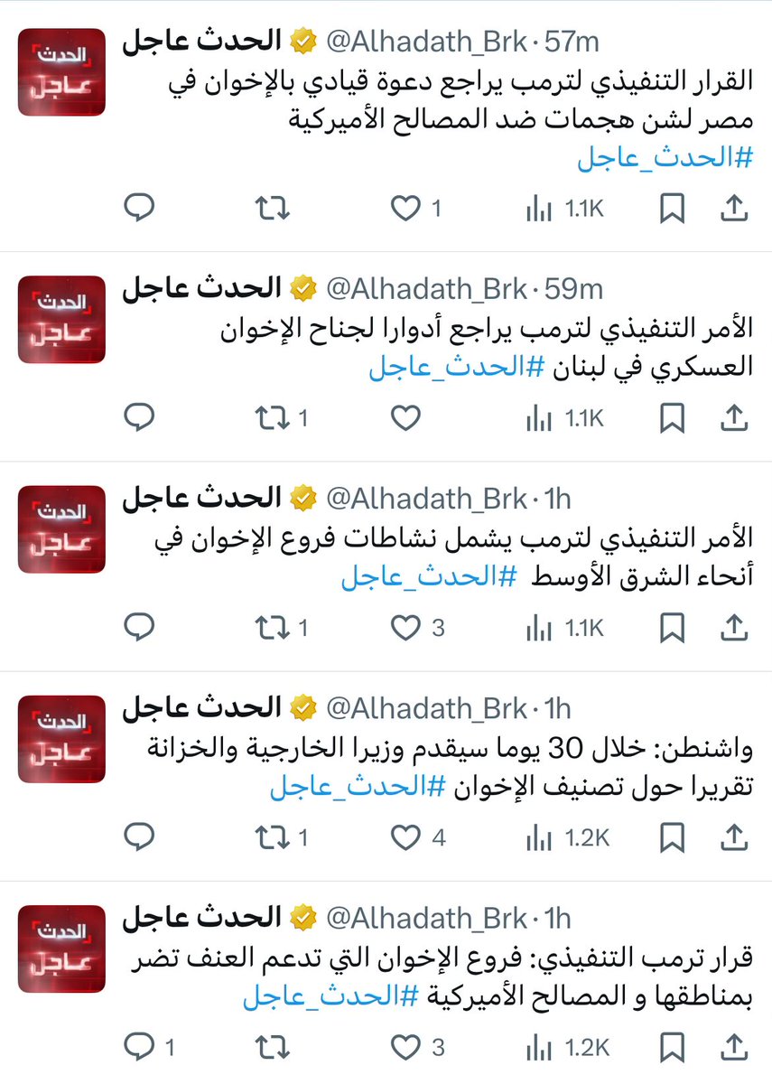 واشنطن تستهدف بعض #الإخوان في المنطقة