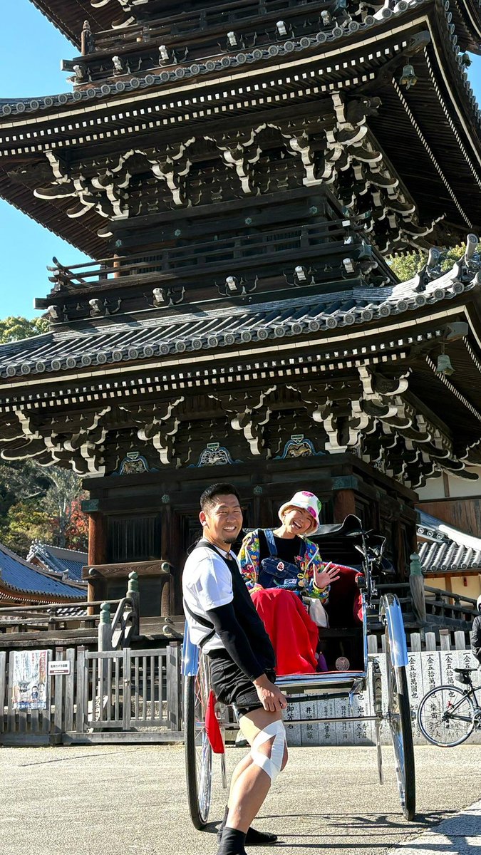 KubotaDagashi's tweet image. 11/1〜水間門前町で人力車走ってます
ポートレートモデルに選ばれ、撮影してきました📷️
ぜひ乗りにきてください🤗