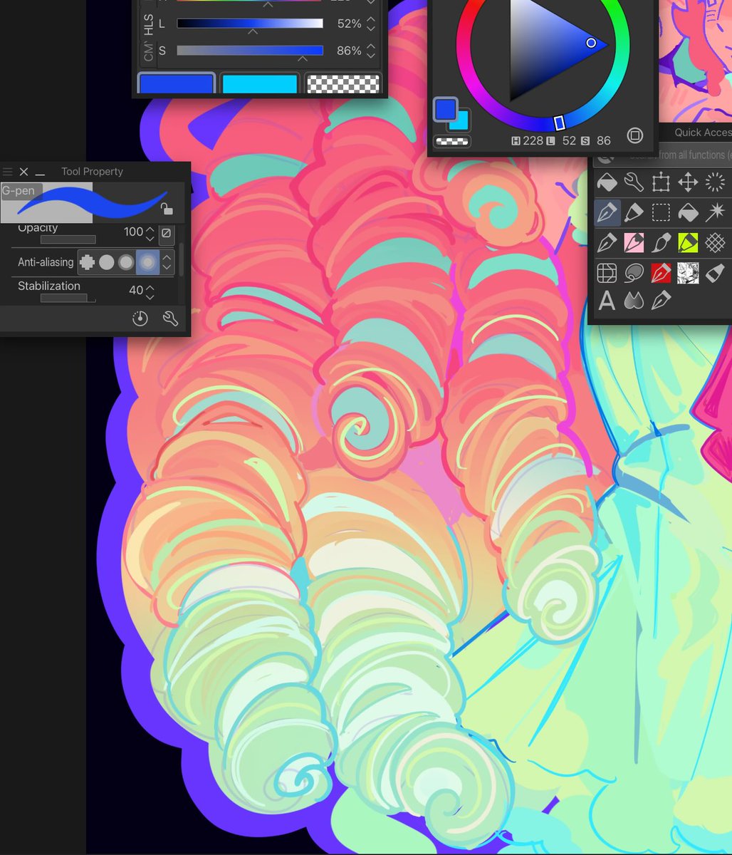 mothpupa's tweet image. i love rendering curls so much