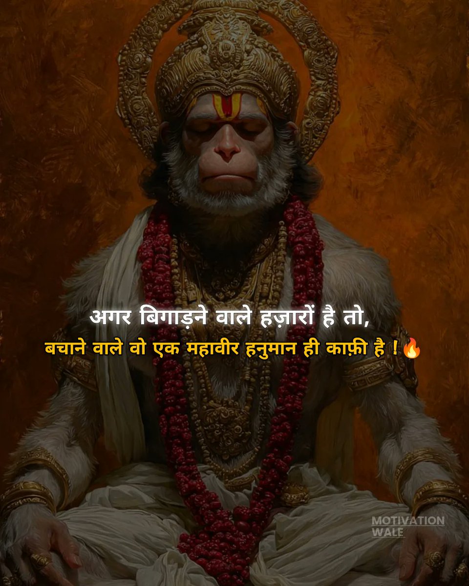 ankitrawal5454's tweet image. ॥श्री॥

रुद्र रूपम्, राम भक्तम्।
केसरिनन्दन, नमामि नमामि।
शिव रूपम्, ध्यान मग्नम्।
अंजनि‍पुत्रम्, नमामि नमामि॥

राम भक्त श्रीहनुमंत🙏🚩