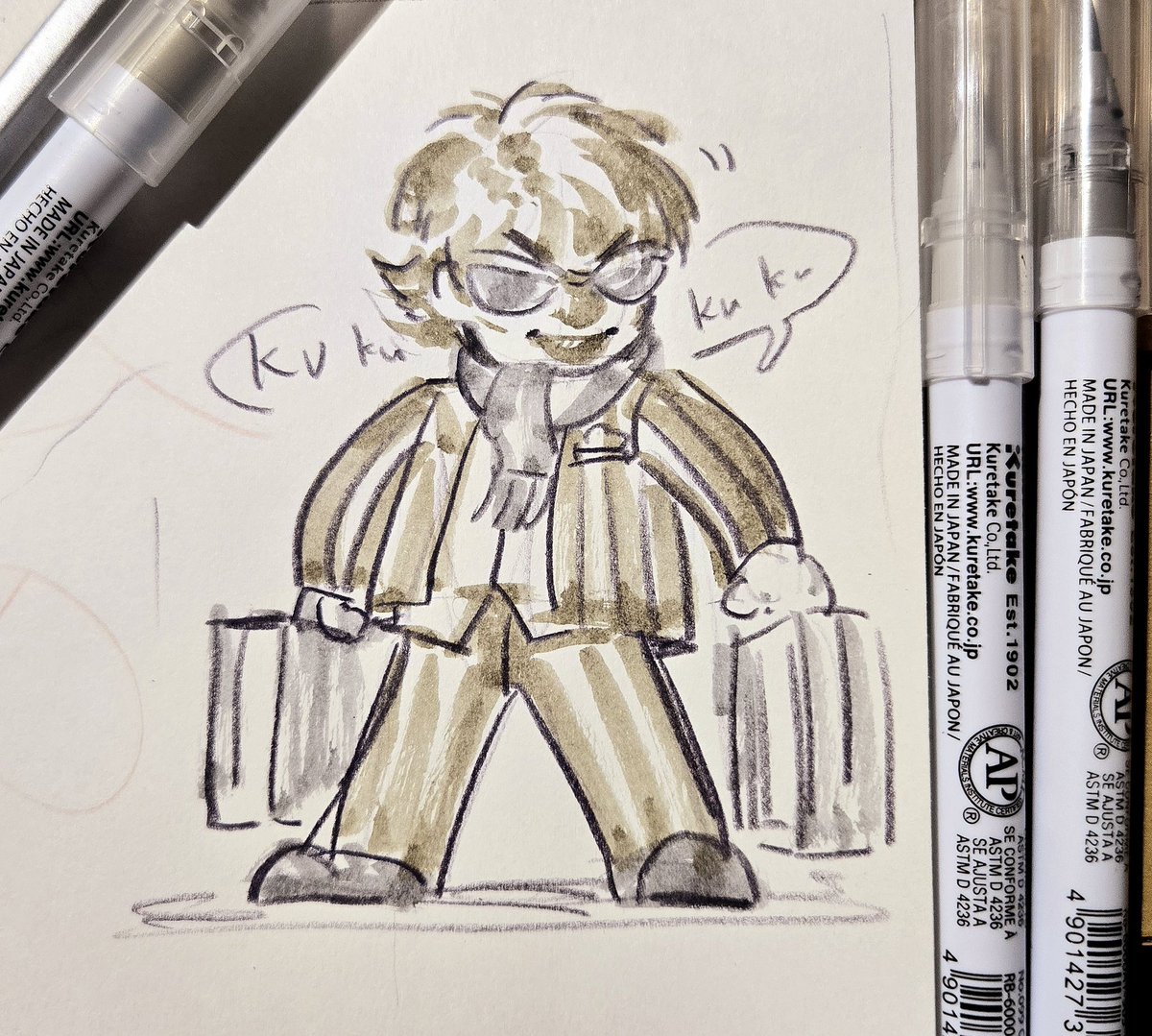 Letter_2_lover's tweet image. #fkmt
出門前畫個坊