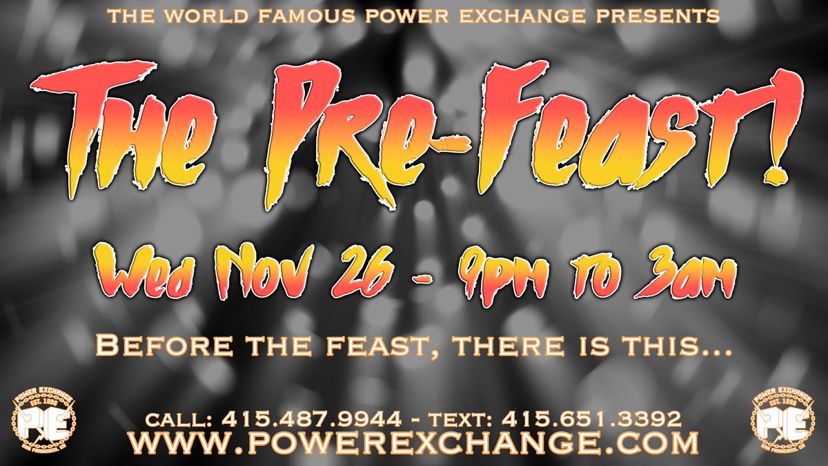 Forget the turkey — the night before Thanksgiving is the real feast!
We’re open WEDNESDAY NIGHT, and all 3 floors are yours to explore! 
Come hungry. Leave satisfied. 😈
The Pre-Feast • 9PM–3AM