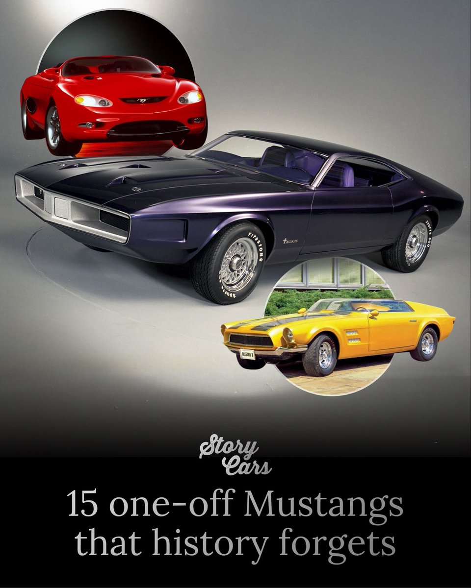StoryCars's tweet photo. 💭 Comment your favorite Mustang concept 👉

Story Cars just finished a complete list of 60+ Ford Mustang concepts, prototypes, and one-offs from 1962 to today! Find the article on https://t.co/ylFTO9lbDh!

#mustang #fordmustang #concept #conceptcar #conceptcars https://t.co/zeocy81sw7