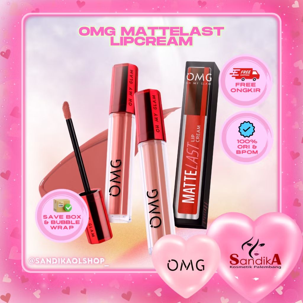 OMG OH MY GLAM Mattelast Lip Cream dengan harga Rp21.500. Dapatkan di Shopee sekarang! s.shopee.co.id/30gQzgGTAX?sha…