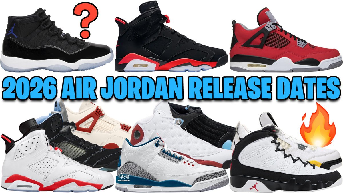 2026 AIR JORDAN RELEASE DATES ULTIMATE GUIDE. WATCH &amp; SUBSCRIBE: youtu.be/dRqmqLSnVaw