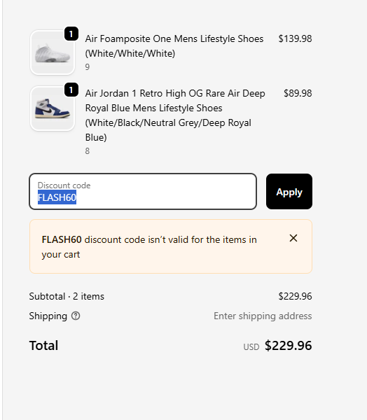 Jason_lilfree's tweet photo. @ShoePalace It's not work https://t.co/8tHPHEvkjP