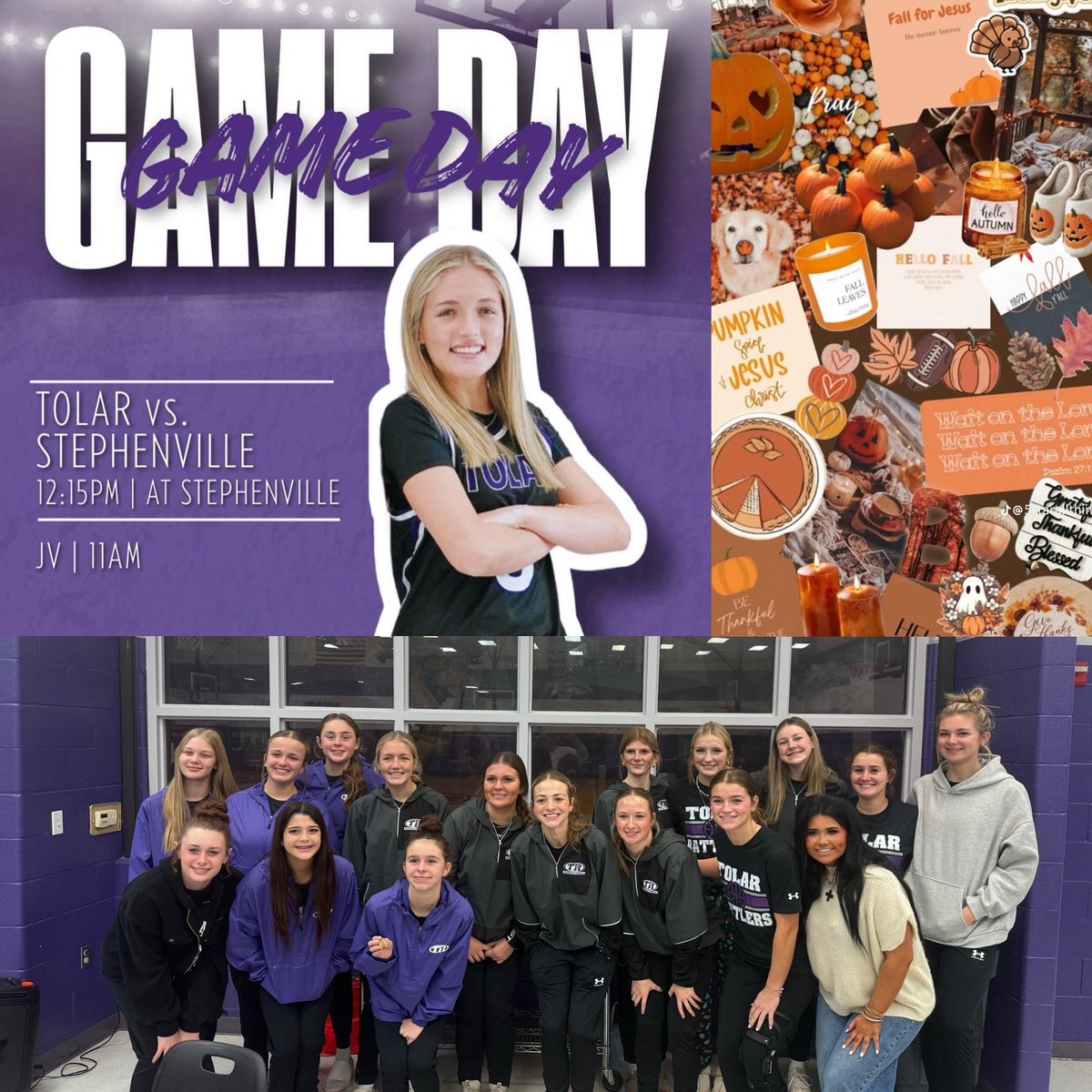 TolarRattlerGBB's tweet image. Team Breakfast then off to Stephenville we went! Varsity battled 4A #17 Stephenville and came up with the Win 47-36. Varsity is now 6-2 and will be back in action next Tuesday in Lipan.  Great way to start Thanksgiving Break!