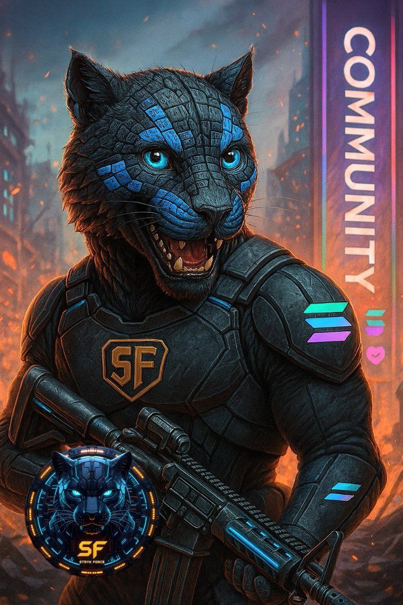 force91004's tweet image. 💥🐈‍⬛ SF is conviction in motion. We don’t just talk we build, support, and show up. That’s how communities thrive. 

💙 Join the pride: t.me/STRYK_Force  

To join presale send 1.015 SOL 👇  

2SgmGQQfTHma1Pxr214F25z6fYWgCDnVN1AXiZvoFXrq  

we ain&apos;t stopping until JUPiter