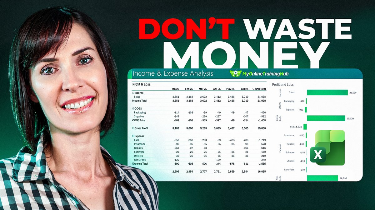 OnlineTrainingH's tweet image. Small business owners:
Stop paying $30/month for accounting software.

Excel can handle:
- Income tracking
- Expense categorization
- Profit margins

Free template tutorial: youtu.be/6Inf4qFH6C4
#Excel