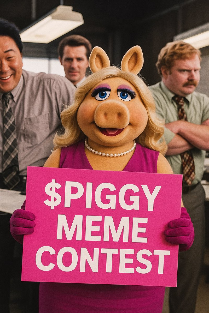MissPiggyX_0's tweet image. 🐽 MISS $PIGGY Meme Contest starts now – 1.5 SOL Prize Pool!

Create an original meme art featuring MISS PIGGY + KERMIT ($KERMIT)  
Add a killer caption + your artwork  
Tag me + @KermitFrogX_  
Include $PIGGY in the post

Top 3 most creative entries win 0.5 SOL each!  

Winners…