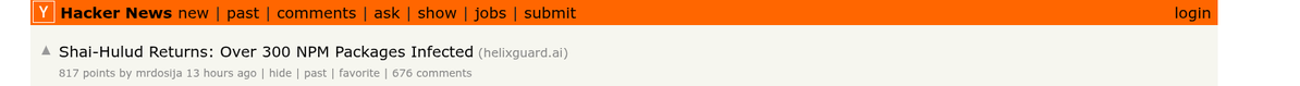 Mike_Preston17's tweet image. &amp;gt;300 #NPM packages infected, huh?  Why am I not surprised?

I&apos;m starting to think #OSS is just a way for companies to put their unfinished projects and tech debt out there in the hopes someone will fix it for free.

news.ycombinator.com/item?id=460325…