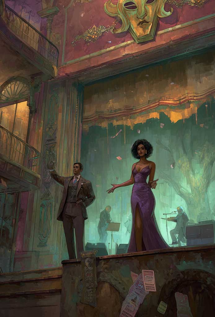 CrackDen's tweet image. The Hathian Theater House puts on a good show, but the real acts happen backstage. Cast calls aren’t about talent—they’re about who you’re willing to please. Go in bright-eyed, and you’ll leave with your shine sold.

#SecondLife #TheCrackDen #Roleplay #Metaverse