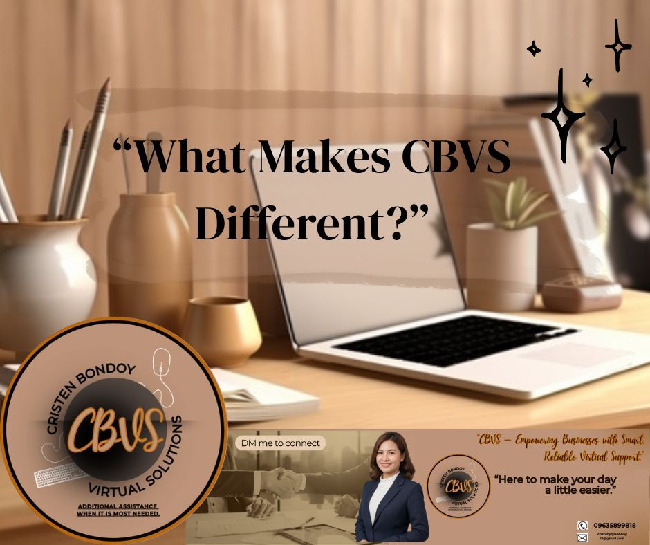 Cristen051513's tweet image. &quot;Why choose CBVS?
✨ Personalized support
✨ Clear communication
✨ Consistent, reliable workflow
✨ Focus on efficiency &amp;amp; organization
✨ A partner who truly cares about your goals
Let’s build systems that support your success — DM me anytime!&quot;
#CBVS #VirtualAssistant #HireAVA