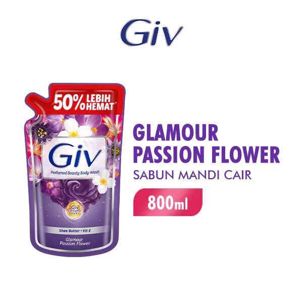 Giv Sabun Mandi Cair Ungu Passion Flowers &amp; Sweet Berry Pouch 800 ml dengan harga Rp25.800. Dapatkan di Shopee sekarang! s.shopee.co.id/7plgkugNoQ?sha…