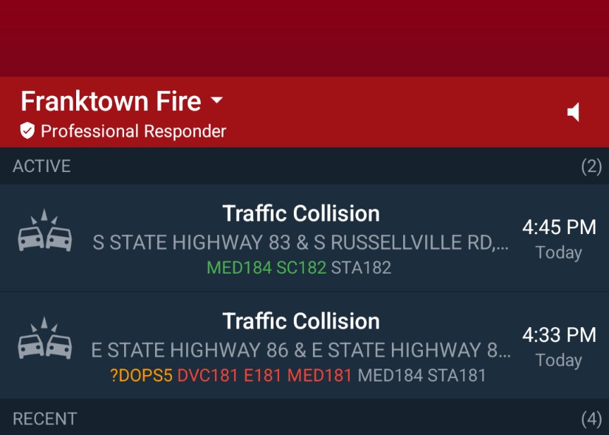 Franktown Fire tweet media