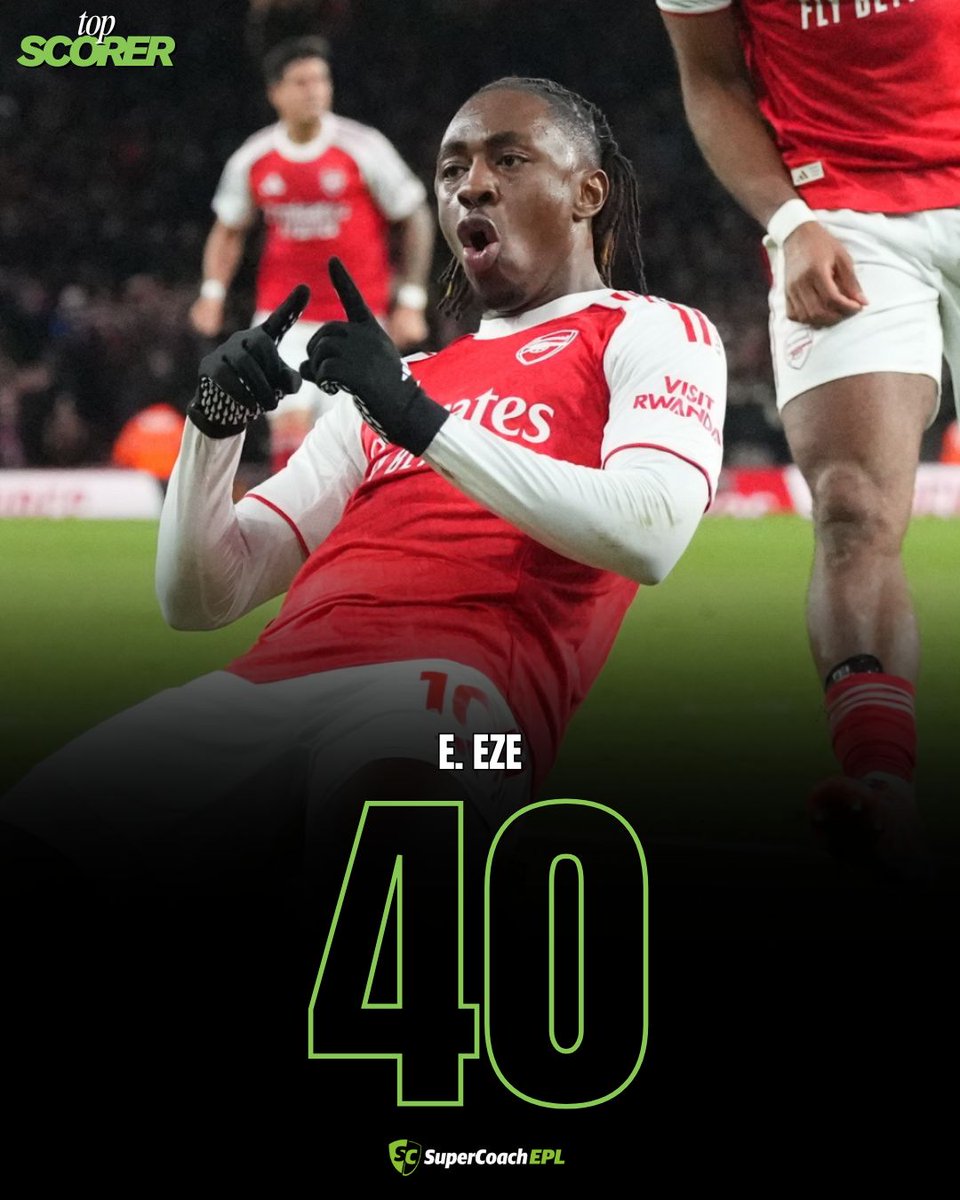 Signing of the season?

Eberechi Eze is this week's Top Scorer 🤝

#SuperCoach #EPL