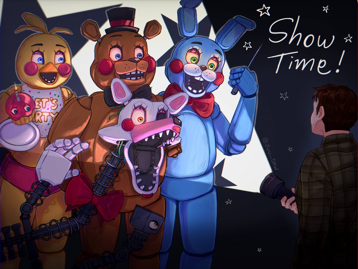 juu_drw's tweet image. Use only ONE piece of art to convince people to follow you 
#fnaf2movie #fnaf2