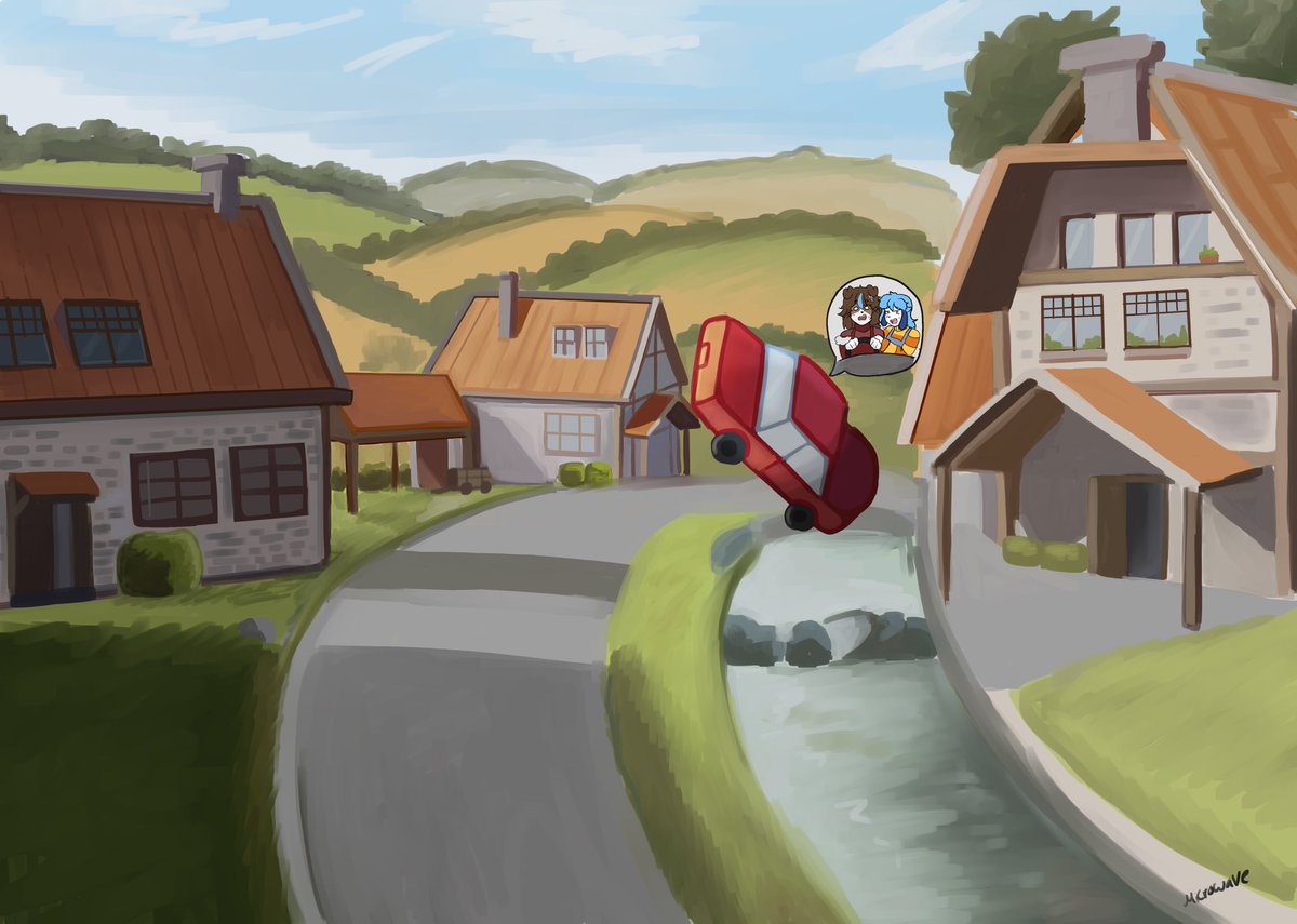 Driving gone wrong
.
#art #oc
Background base on arknights