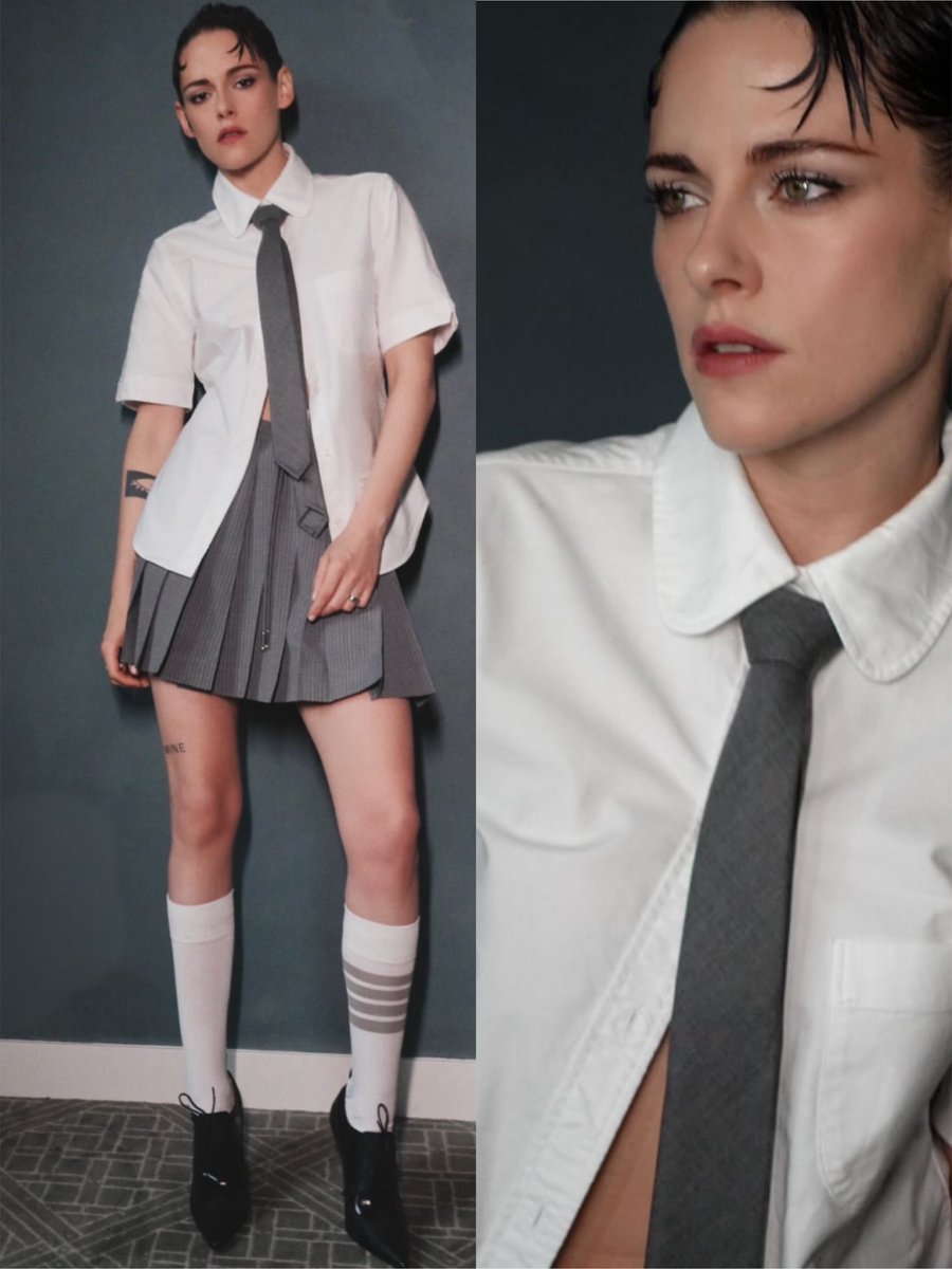 Mel452's tweet image. director Kristen Stewart stuns in recent photos for ‘The Chronology of Water’ promo in @ThomBrowne 😋

📸 bjornkrischker | tara swennen