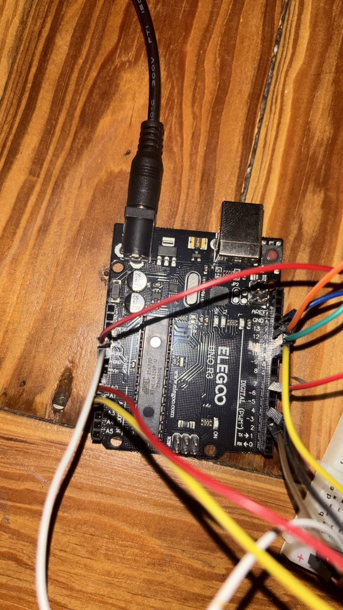 cyberrtyler's tweet image. The @arduino has a ATmega328P chip. This is like the brains of the whole project. It’s where the code goes and receives/sends signals to the other modules
