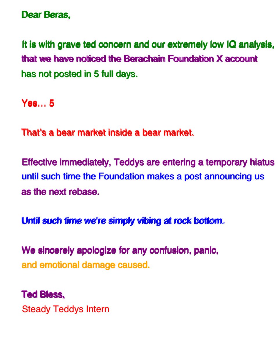 steady teddys tweet media