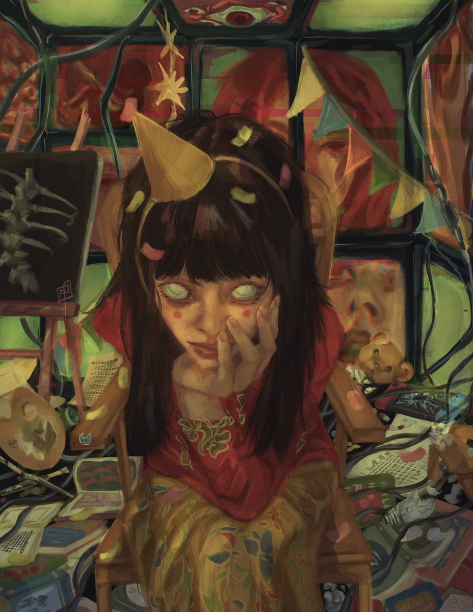 whiteyedcat's tweet image. ^_−☆ #procreate