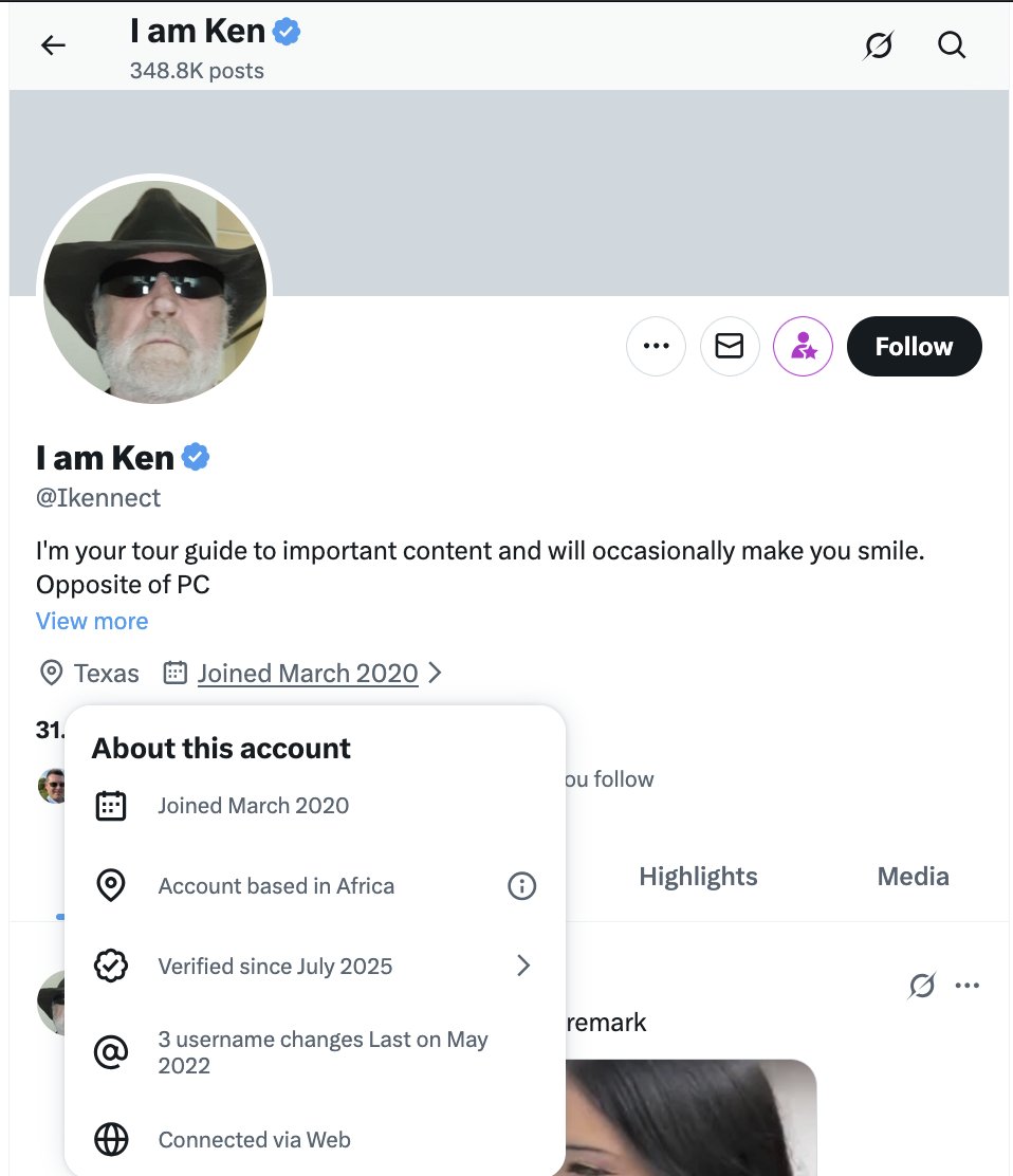 Not Ken! He was a bona fide cattle farmer in Texas. Betrayed once again...