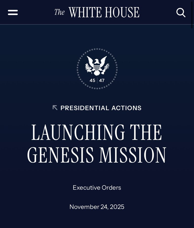 Image 3 for White House Announces Genesis Mission: A Manhattan Project for AI