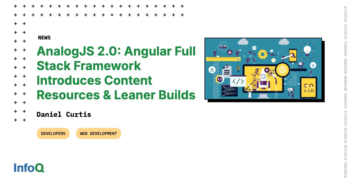 InfoQ's tweet image. #AnalogJS 2.0 is officially out!

This major release brings:
⇨ powerful new content management capabilities
⇨ faster, more optimized builds
⇨ upgraded, streamlined developer tooling

Get the full rundown on #InfoQ ⇨ bit.ly/47WxcBQ

#Angular #WebDevelopment #Bundlers