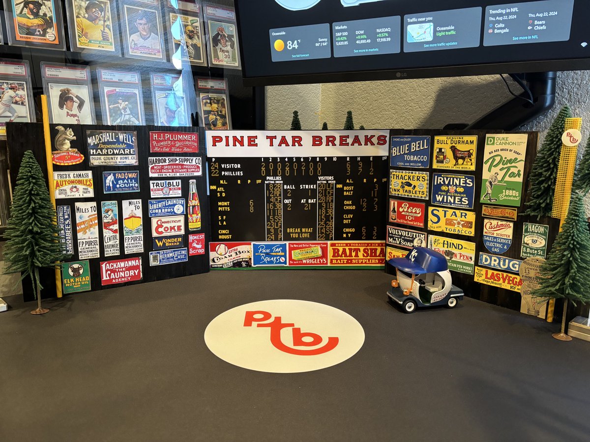 A Legend in the Hobby who brings yesteryears vintage feel to our community..

<a href="/CardsCigarbox/">Cigar Box Cards</a> Thank you for thinking of me and this very cool custom Reggie RAK..

Cigar created scoreboards for Breaks &amp; My office that are next level. 

Check out his store his designs are stellar.