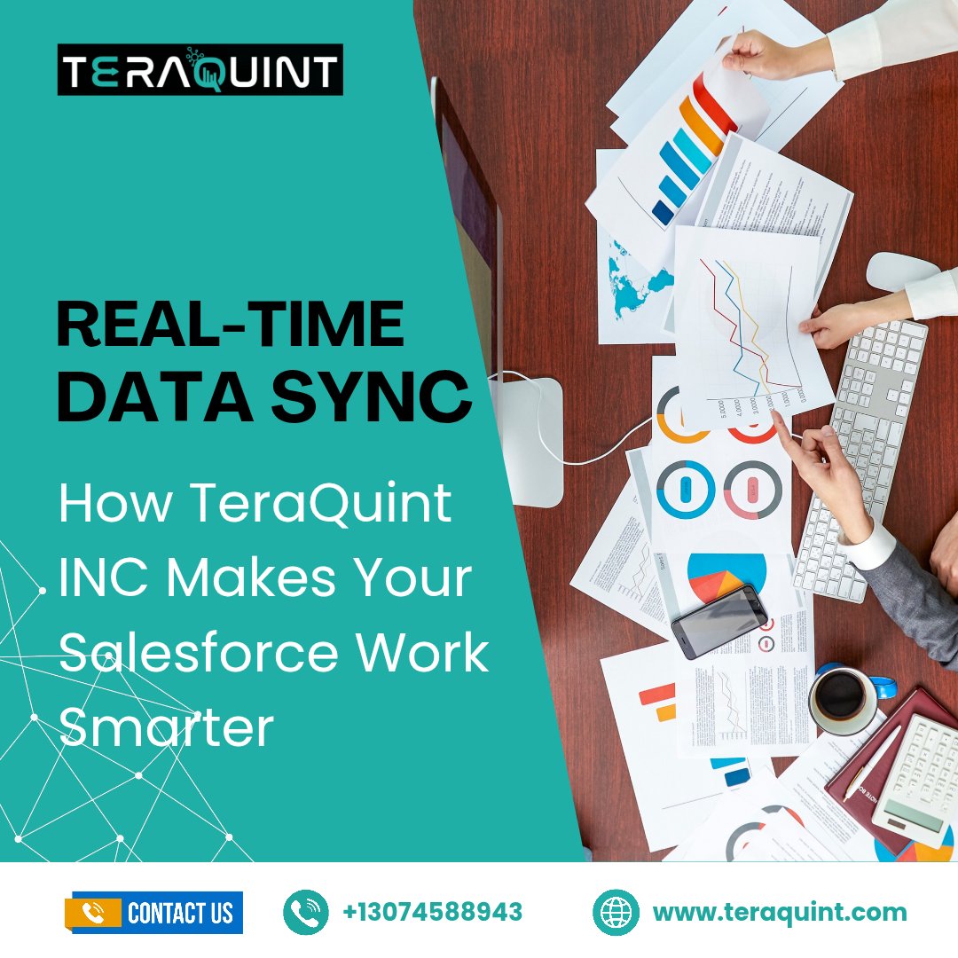 TeraQuint's tweet image. Make your Salesforce work smarter with real-time data sync by TeraQuint INC!
Fast, accurate, and automated—just how modern teams need it.
🔗 bit.ly/490ROtp

#Salesforce #RealTimeData #DataSync #CRM #Automation #TeraQuint #TechSolutions