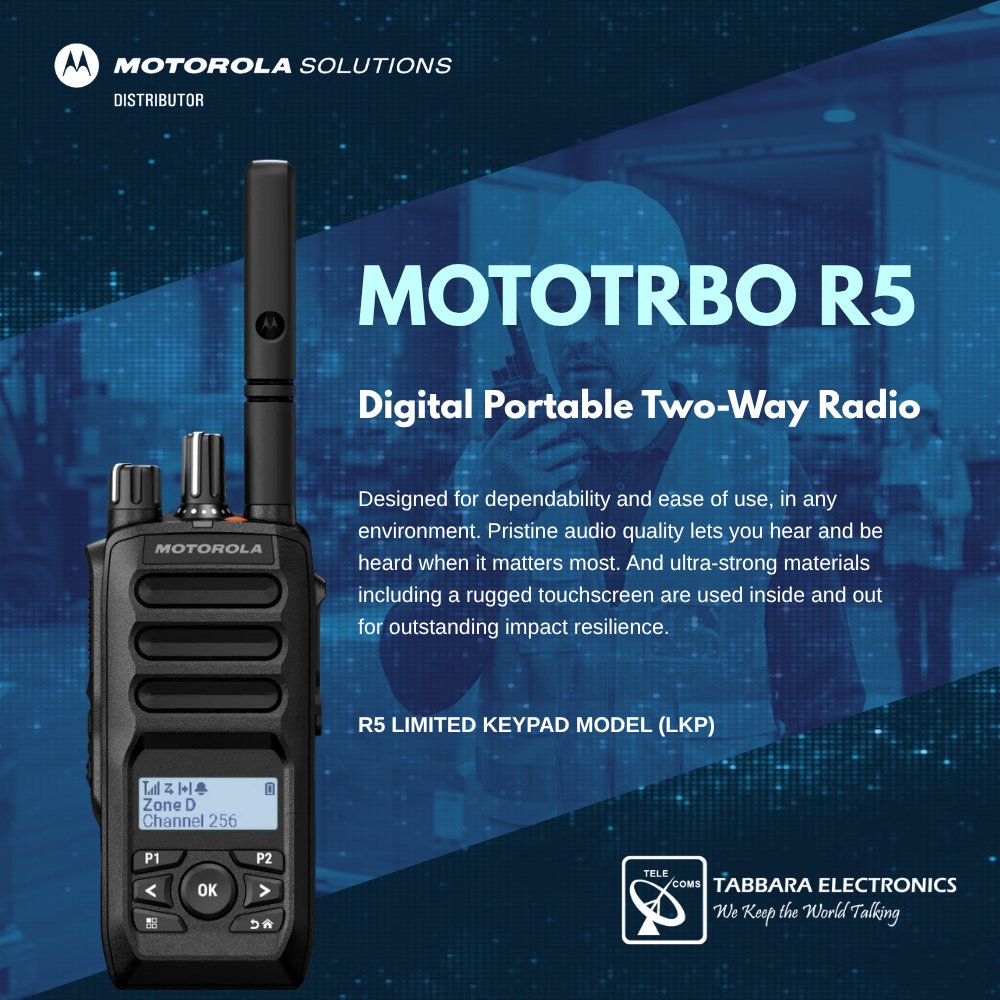 tabbarallc's tweet image. From warehouse floors to delivery routes, logistics demands clear, reliable communication. 

#TabbaraElectronics #MotorolaSolutions #uae #dubai #abudhabi #MOTOTRBO #R5Radio #LogisticsExcellence #SeamlessCommunication 
#ملتزمون_ياوطن
#نتصدر_المشهد