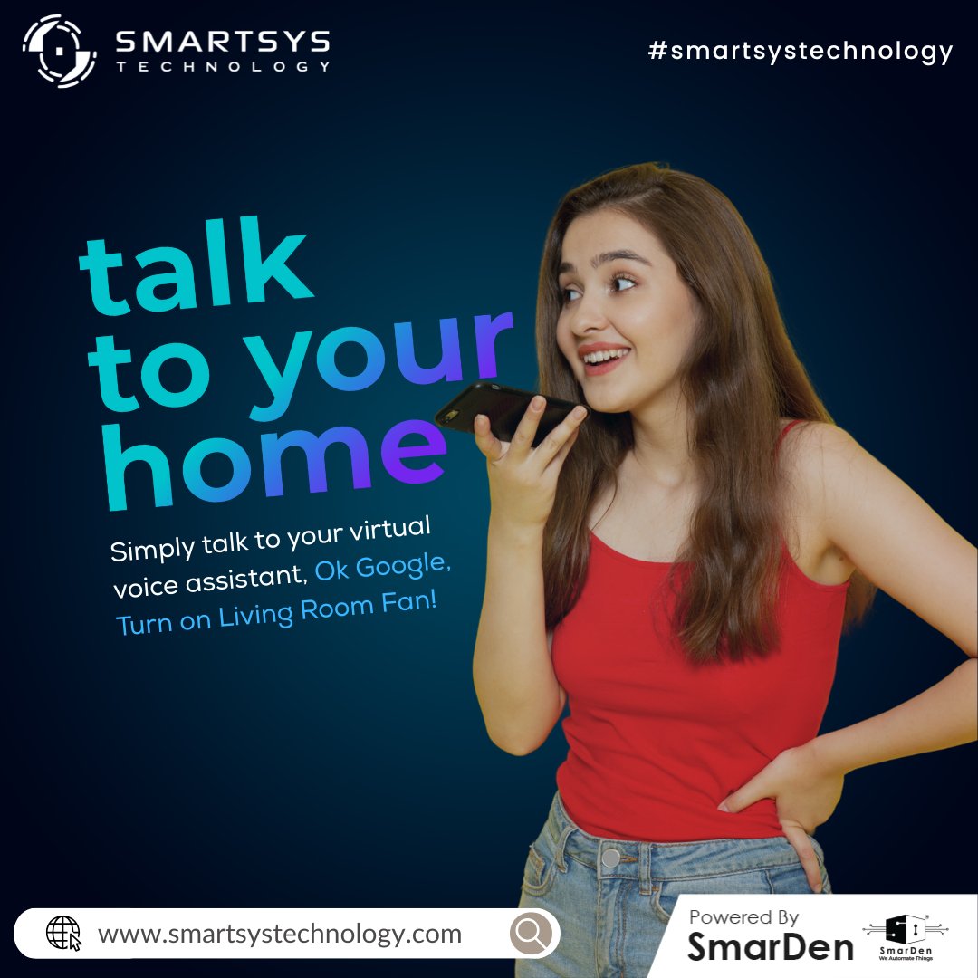 smartsystech_'s tweet image. Talk to your home, and let it handle the rest. 🔊🏡
SmartSys Technology × SmarDen — making automation effortless.

#SmartHome #VoiceControl #Automation #TechMadeSimple #SmartSysTechnology