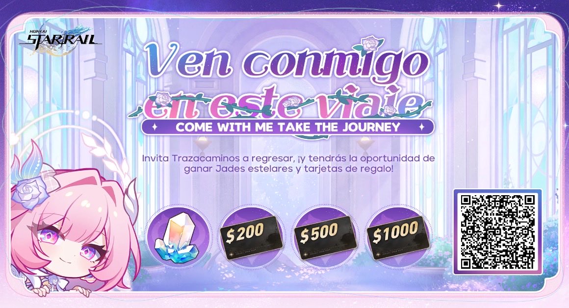 crazyde1997's tweet image. Invita a otros Trazacaminos a vincular tu código de invitación e iniciar sesión en el juego para poder ganar Jade estelar, una tarjeta de regalo y más recompensas sorpresa.