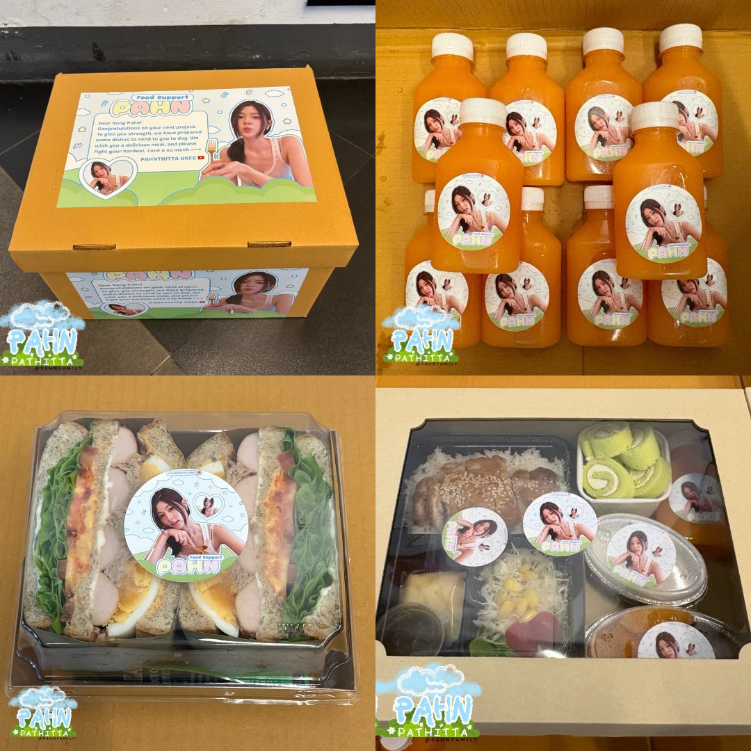 🍱 Food For <a href="/itspahnthitta/">ป่านทิ(ตตา)</a> 🍱
— #GMMTV2026 —

— แซนวิชไส้กรอก, ทูน่า, ไข่ต้ม
— Box Set ข้าวไก่เทอริยากิ, ผลไม้, เค้กโรล
— น้ำส้ม 10 ขวด

Special Thanks <a href="/pahnthitta_vnfc/">PAHNvn - Just for Pahn Pathitta 🇻🇳</a> &amp; @_ennynn_ 🙇🏻‍♀️

#pahnthitta #ป่านปทิตตา 
#อัยต้าวของป่าน #ส่งเสบียงให้ป่าน