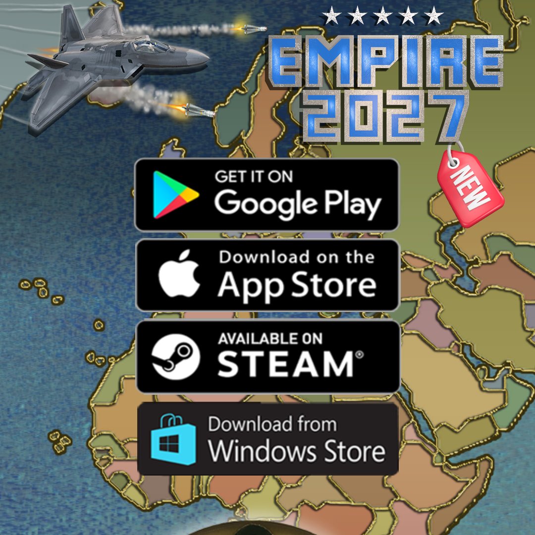 Dear Players, We’re excited to announce that the big update is now available for all  Empire 2027 games across all platforms. 

Your support is important to us and helps us continue developing the  game. 
Thank you, 
iGindis Team❤  
#igindisgames #strategygames #turnbased #2027