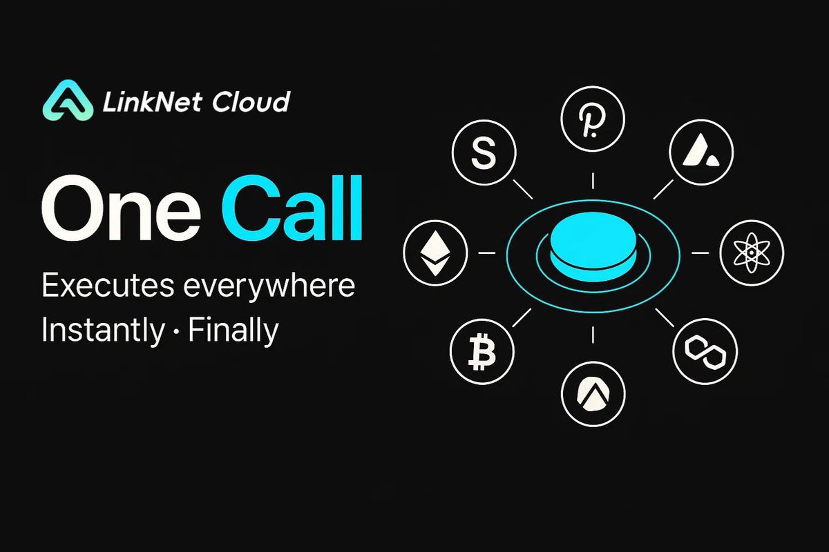 LinkNet_Cloud's tweet image. One call shouldn’t feel like a multi-chain adventure. ✧

LinkNet Cloud turns every chain into a reachable endpoint — one request, instant execution, no juggling SDKs or bridges.

If cross-chain is ever going to feel “simple,” this is the button that makes it real. 🛸