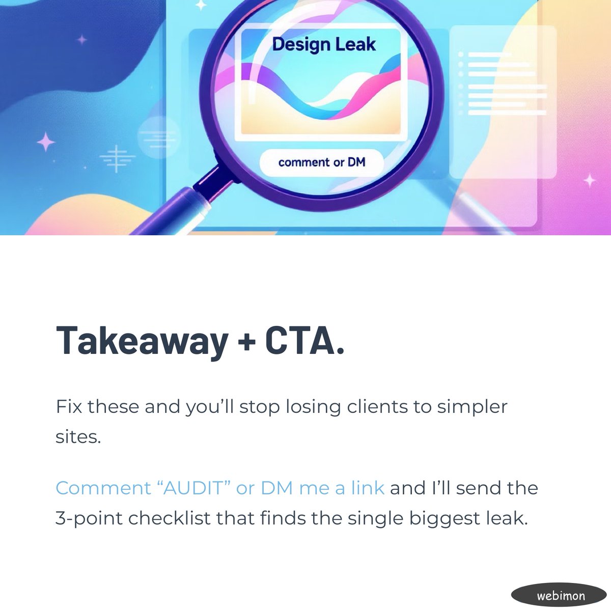 webimon's tweet image. Most pet grooming websites don’t convert.
Not because the service is bad.
But because the site is confusing.
Show real photos, clear packages, visible pricing, and a 1-click booking button.
Fix that. Watch bookings jump. 🚀
#petbusiness #webdesign #conversiondesign