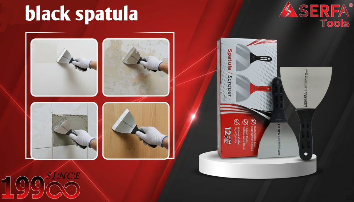 Serfa_Tools's tweet image. #Serfatools, #Black, #Spatula, #Scraper