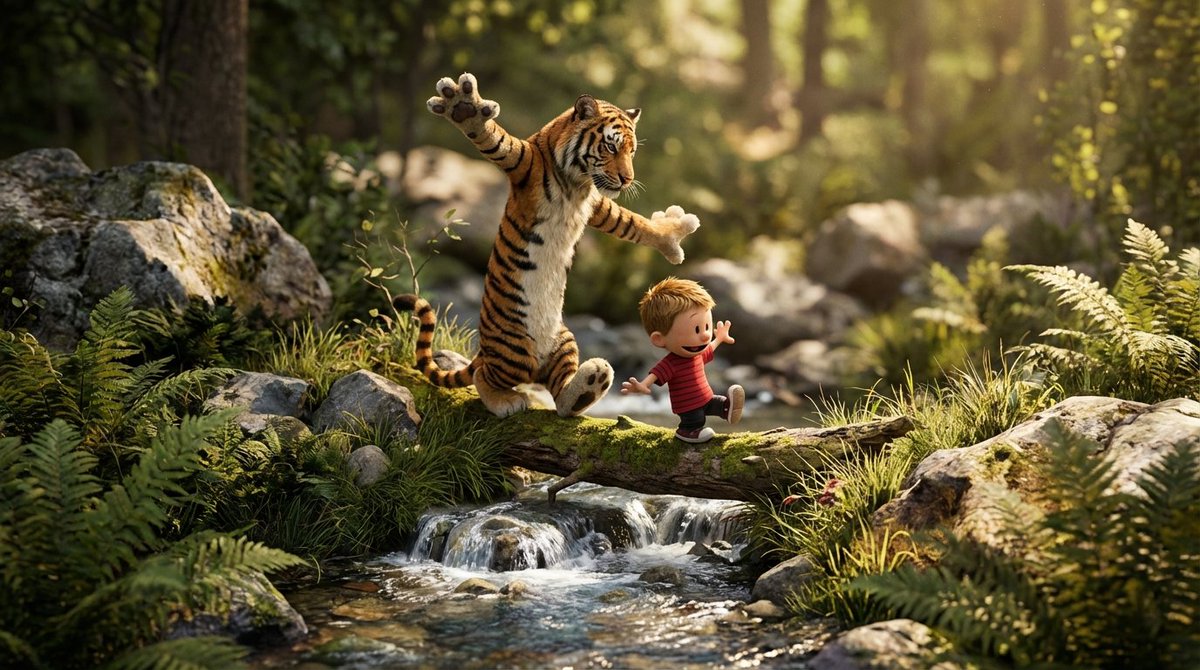 motionphi's tweet image. #nanobanana #CalvinandHobbes